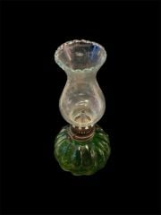 18.5x7.5 cm. Yeşil Cam Şinanay Modeli