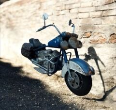 20x12 cm. Harley Davidson (Chopper) Tipi Metal Model Motorsiklet