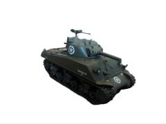 Kutusunda 8.5x4x5 cm. 756th Tank Battalion  5th Army France-1945  M4A3 Sherman Metal Model