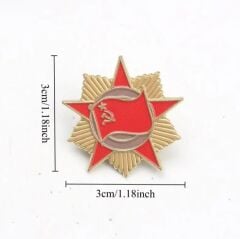 3x3 cm. Metal Sovyet Rozeti