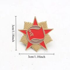3x3 cm. Metal Sovyet Rozeti
