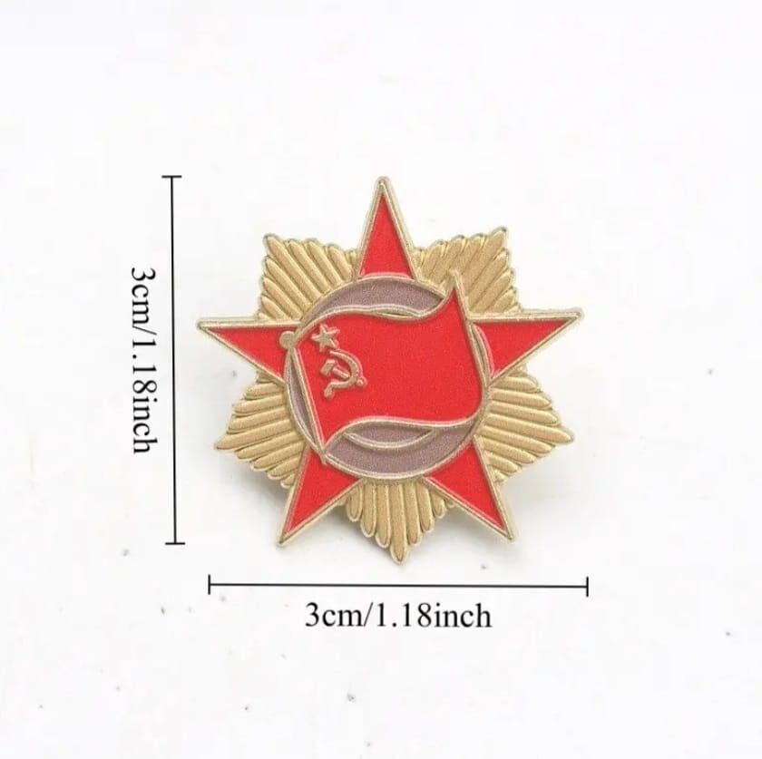 3x3 cm. Metal Sovyet Rozeti