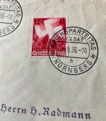1936 Tarihli Postadan Geçmiş N.Almanyası Zarf