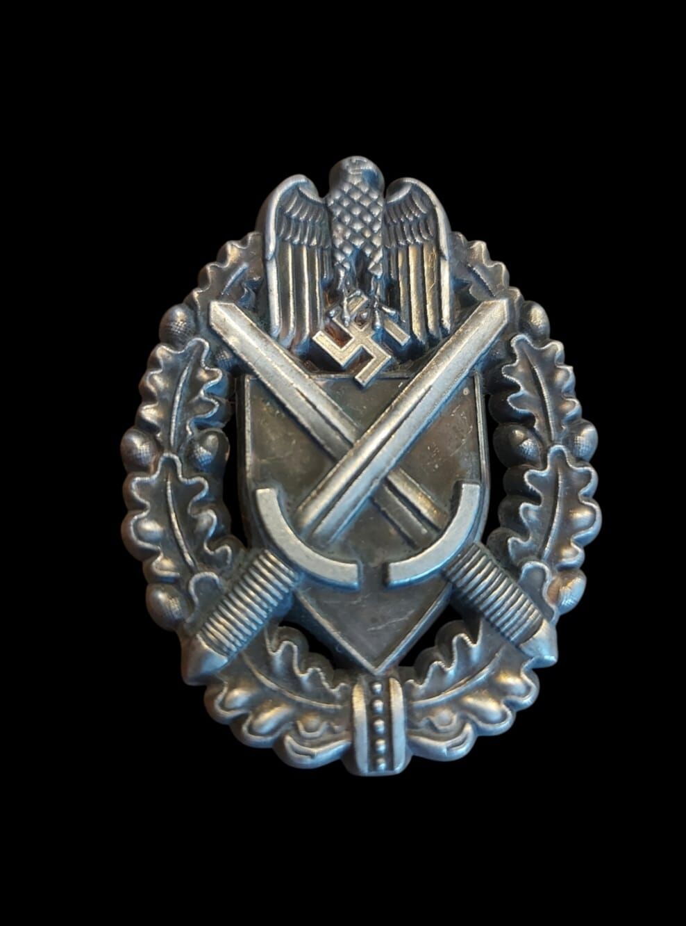 4x5.7 cm. Wehrmacht Genel Hücüm Nişanı (Allgemeines  Sturmabzeichen)