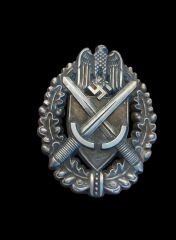 4x5.7 cm. Wehrmacht Genel Hücüm Nişanı (Allgemeines  Sturmabzeichen)