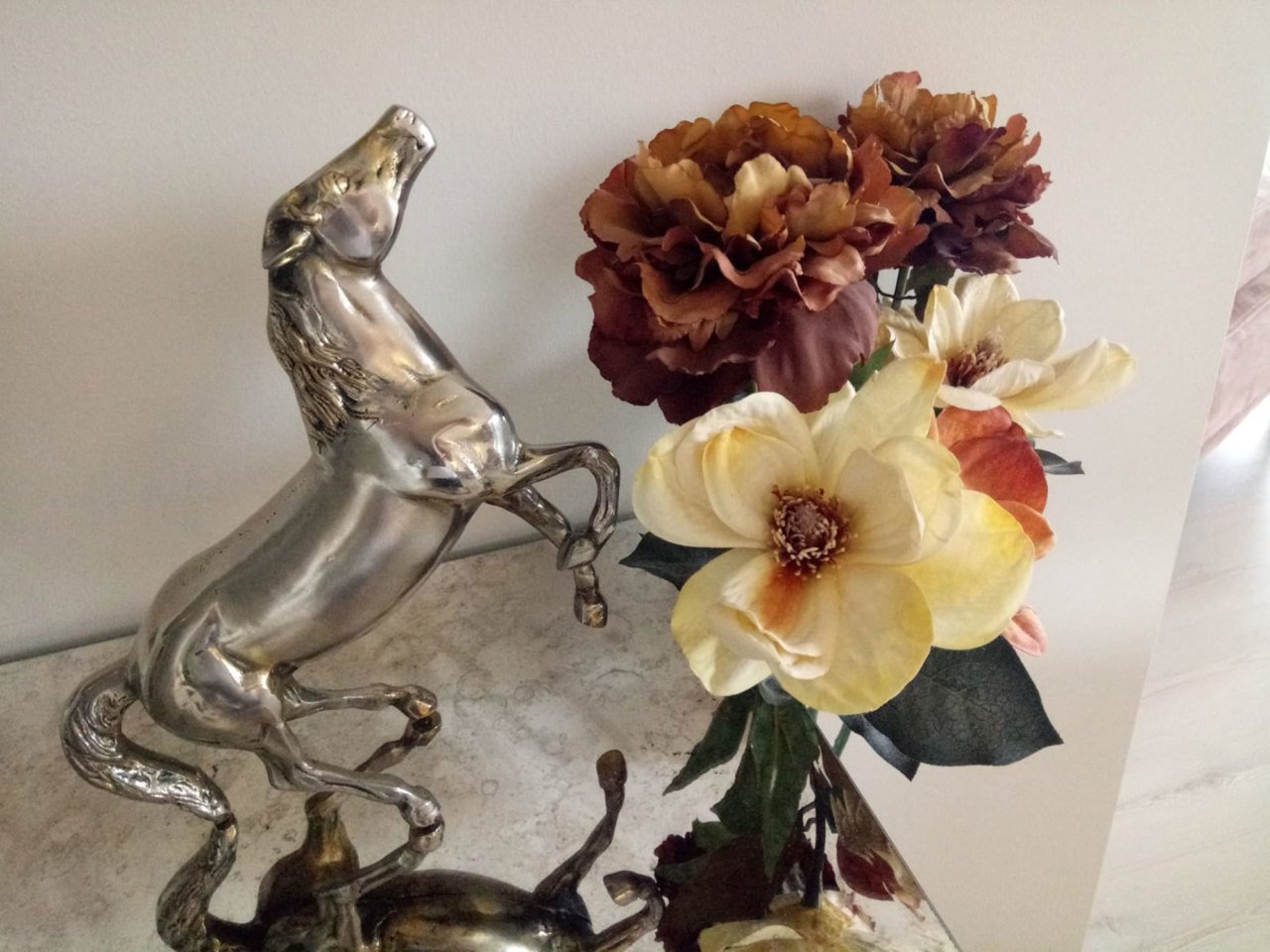 Dekoratif Pirinç At Heykeli