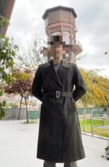 Kara Harp Okulu Öğrenci Harici Pardösü (4000 Devresi-1991) (48C-M Beden)