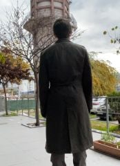 Kara Harp Okulu Öğrenci Harici Pardösü (4000 Devresi-1991) (48C-M Beden)