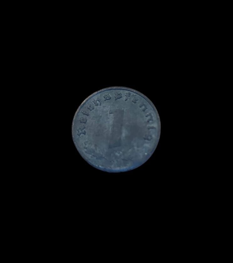1.7 cm. Çap 1942 Tarihli Nazi Parası (Orjinal Ürün)