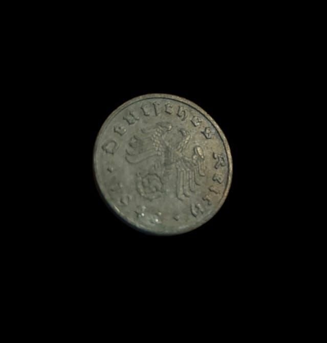 1.7 cm. Çap 1942 Tarihli Nazi Parası (Orjinal Ürün)