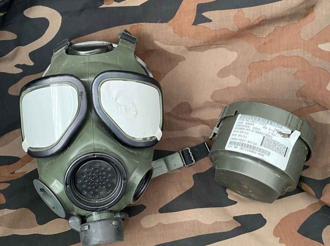US M40 Gaz Maskesi+C2A1 Filtre (Sıfır Ürün)