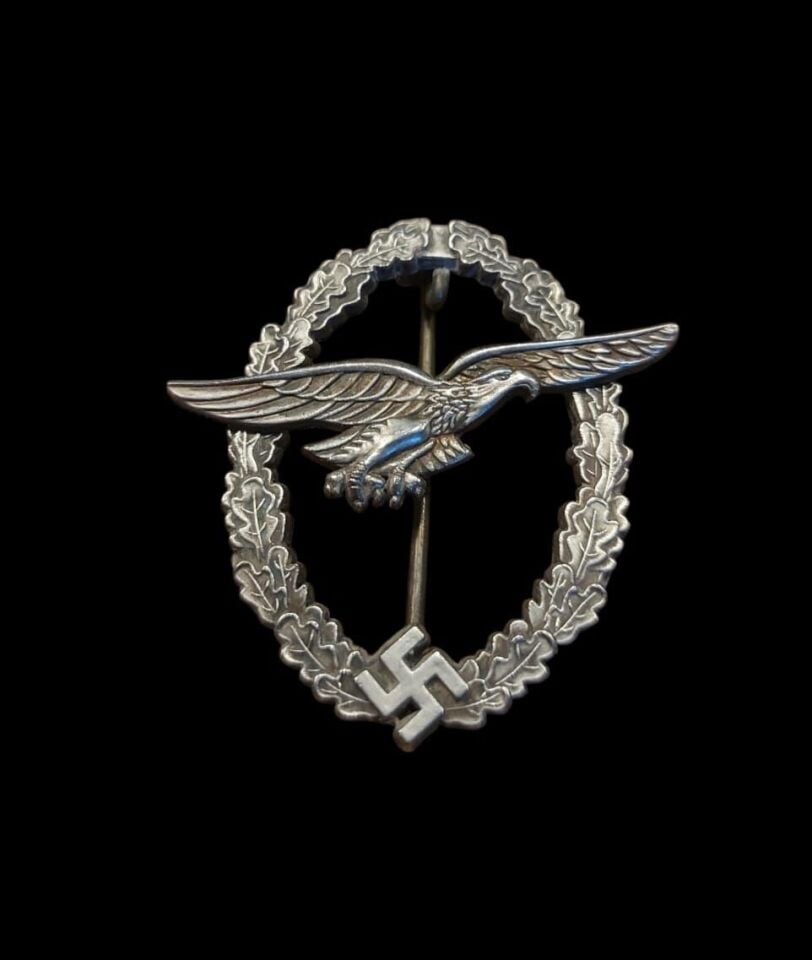 5x5.5 cm. Ww2 Dönemi Alman Luftwaffe Metal Brove