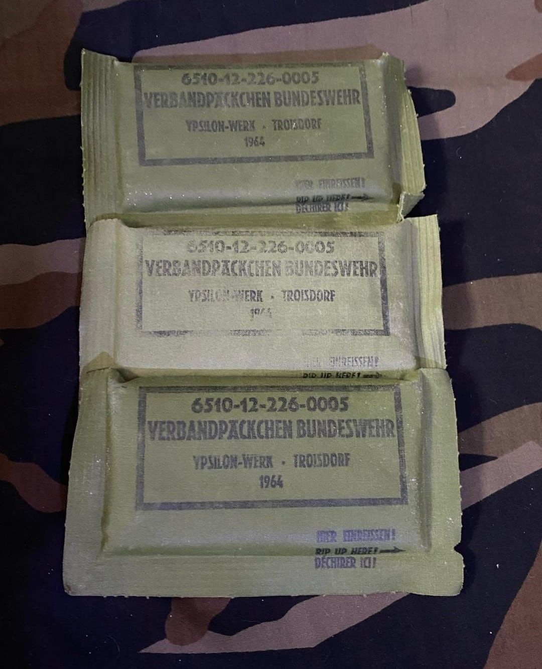 1964 Damgalı Batı Alman Ordusu Bandaj Paketi (1 Adet)