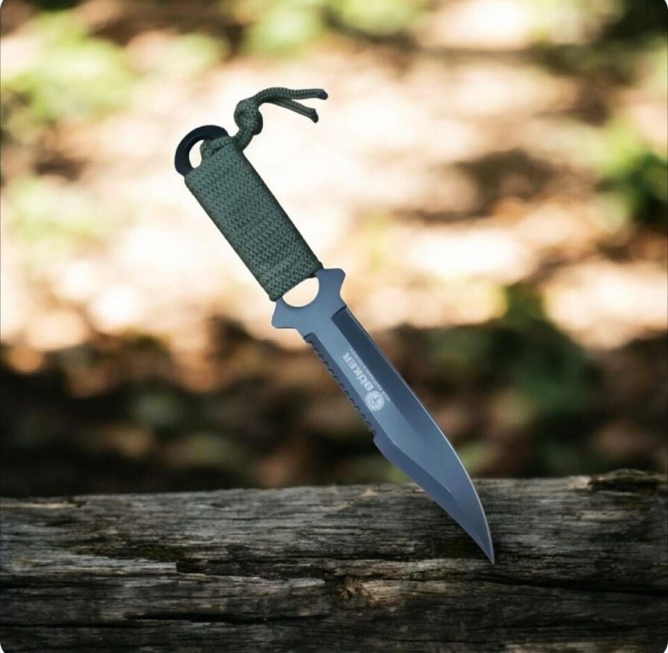 21.5 cm. Böker Kılıfında Çelik Bıçak-Sıfır Ürün