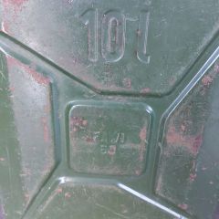 1981 Haki 10 LT Benzin Bidonu
