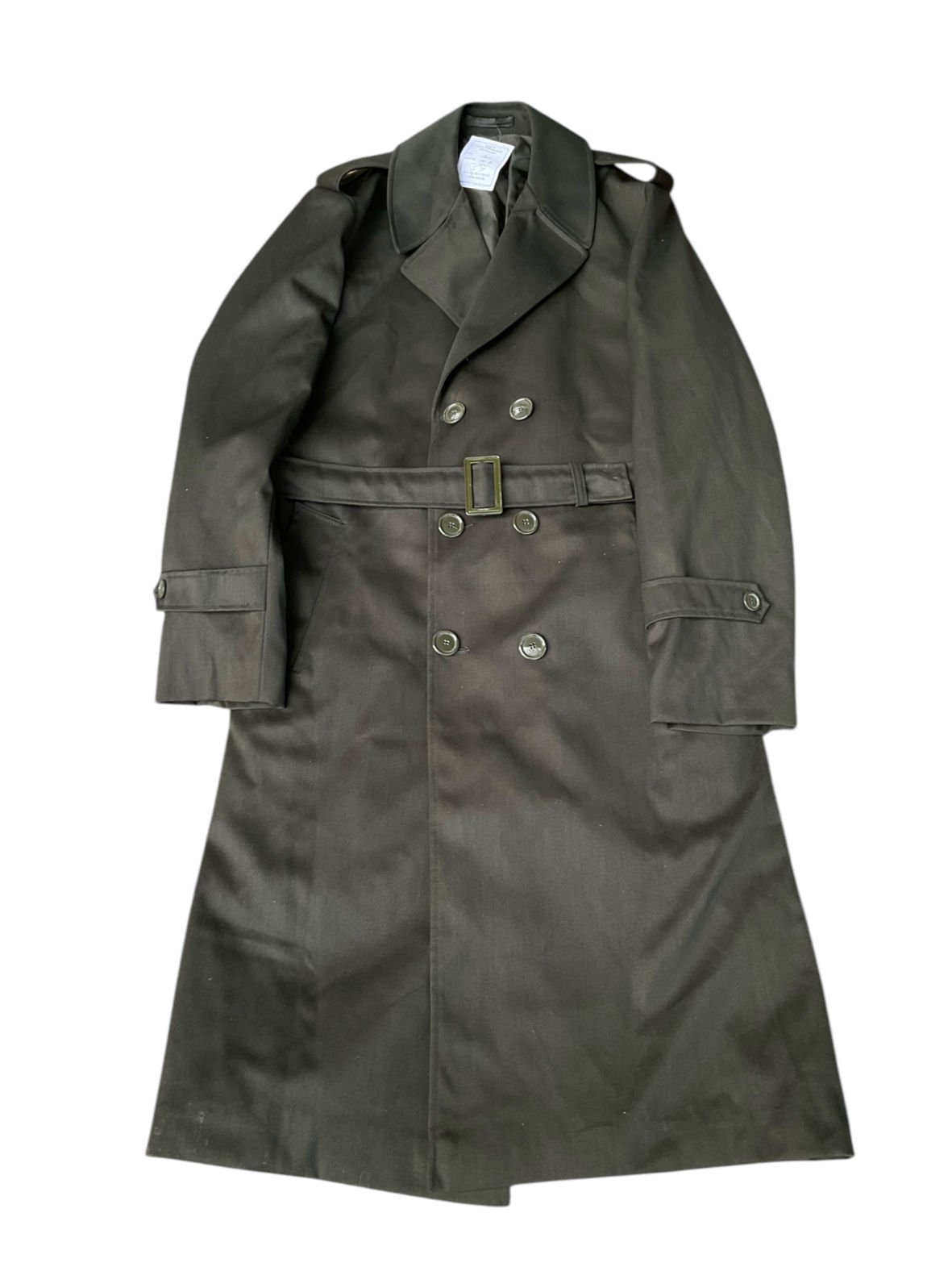 Haki Jnd. Subay Harici Pardösü (Apoletli) Trençkot Unisex (50D Beden-Sıfır Ürün)