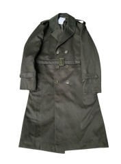 Haki Jnd. Subay Harici Pardösü (Apoletli) Trençkot Unisex (50D Beden-Sıfır Ürün)