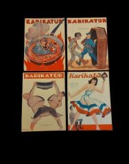 Ww2 Konulu 4 Adet Karikatür Dergisi Lotu (1940 Tarihli)