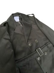 Haki Jnd. Subay Harici Pardösü (Apoletli) Trençkot Unisex (50D Beden-Sıfır Ürün)
