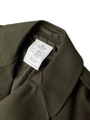 Haki Jnd. Subay Harici Pardösü (Apoletli) Trençkot Unisex (50D Beden-Sıfır Ürün)