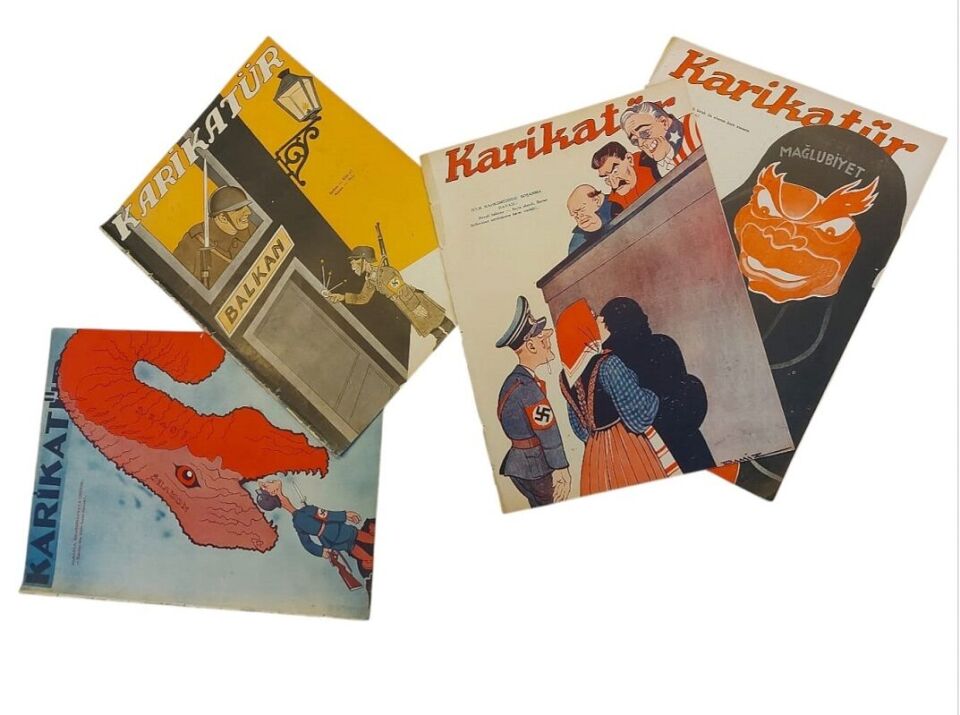 Ww2 Konulu 4 Adet Karikatür Dergisi Lotu-2 (1940 Tarihli)