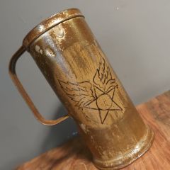 Vintage Military Yağ Kabı