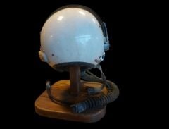 Sovyet Dönemi Hava Kuvvetleri ZSH-5A  MİG-21/MİG-23 Yüksek İrtifa Pilot Başlığı 1970 (Vizörlü Kask-Entegre Oksijen Maskesi)