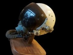 Sovyet Dönemi Hava Kuvvetleri ZSH-5A  MİG-21/MİG-23 Yüksek İrtifa Pilot Başlığı 1970 (Vizörlü Kask-Entegre Oksijen Maskesi)