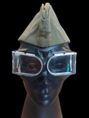 1940'lar Sovyet Savaş Pilot Gözlüğü (Şeffaf Cam)