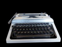 1960 Almanya President Daktilo (Orjinal Çantasında Çok Temiz Çalışır Durumda)