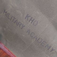Kanvas-Deri Kho Military Academy Çanta