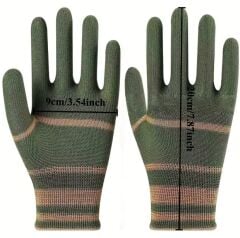 4 Çift Yeşil Renk Çok Maksatlı Eldiven Unisex (Standart Beden)