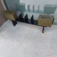 Komple Metal TV Ünite-Kitaplık Modeli