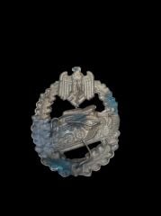 6x4.5 cm. Ww2 Alman Ordusu (Heer) Panzer Birlikleri Nişancı Kordonu Kalkanı