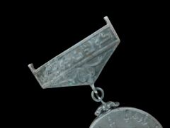 3.5 cm. Çap Pakistan Altın Jubile 50 Yıllık Kararlılık Madalyası 1940-1990 (Orjinal Ürün)