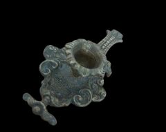 14x8 cm. Pirinç Şinanay Mumluk