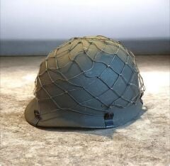 Haki Renk Alman VDN (Amerikan M1) Fileli Çelik Başlık-1 (Almanya Orjinal İthal Ürün)