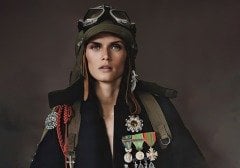 Madalyonlu Pilot Bayan Baskılı Yeşil Bardak (Model-15)