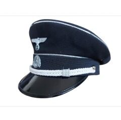 Siyah Renk Ww2 Alman Genel SS General Siperli Şapka Unisex (55-59 Numara)