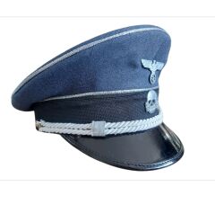 Koyu Gri Renk Ww2 Alman Genel SS General Siperli Şapka Unisex (55-59 Numara)