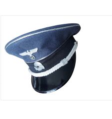 Koyu Gri Renk Ww2 Alman Genel SS General Siperli Şapka Unisex (55-59 Numara)