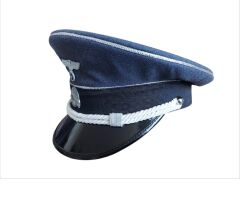 Koyu Gri Renk Ww2 Alman Genel SS General Siperli Şapka Unisex (55-59 Numara)