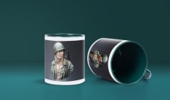 2. Dünya Savaşı Amerikan Askeri Baskılı Yeşil Bardak (Model-17)