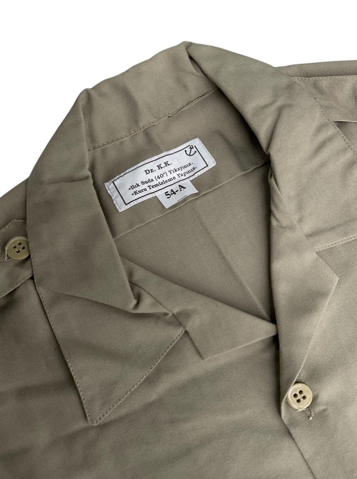 Bahriyeli Gömlek Bej-1 Unisex  (54A-L Beden) Sıfır Ürün