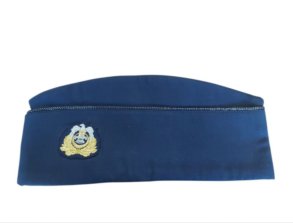 Hava Kuvvetleri Subay Kayık Kep Unisex  (56 Numara-Kokartı Dikili) Sıfır Ürün
