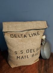 Mail Bag Fermuarlı Mini Jüt Çuval Model-1
