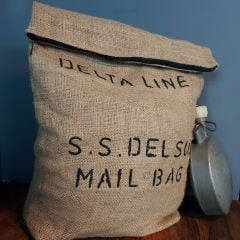 Mail Bag Fermuarlı Mini Jüt Çuval Model-1