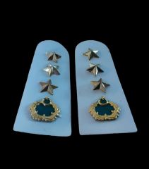 Piyade Albay Harici Rütbe (Metal-Döküm)(Çift)