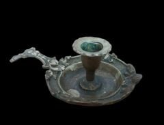 17x10 cm. Pirinç Malzeme Dönem Şinanay Mumuluk