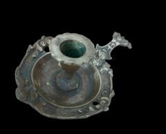 17x10 cm. Pirinç Malzeme Dönem Şinanay Mumuluk